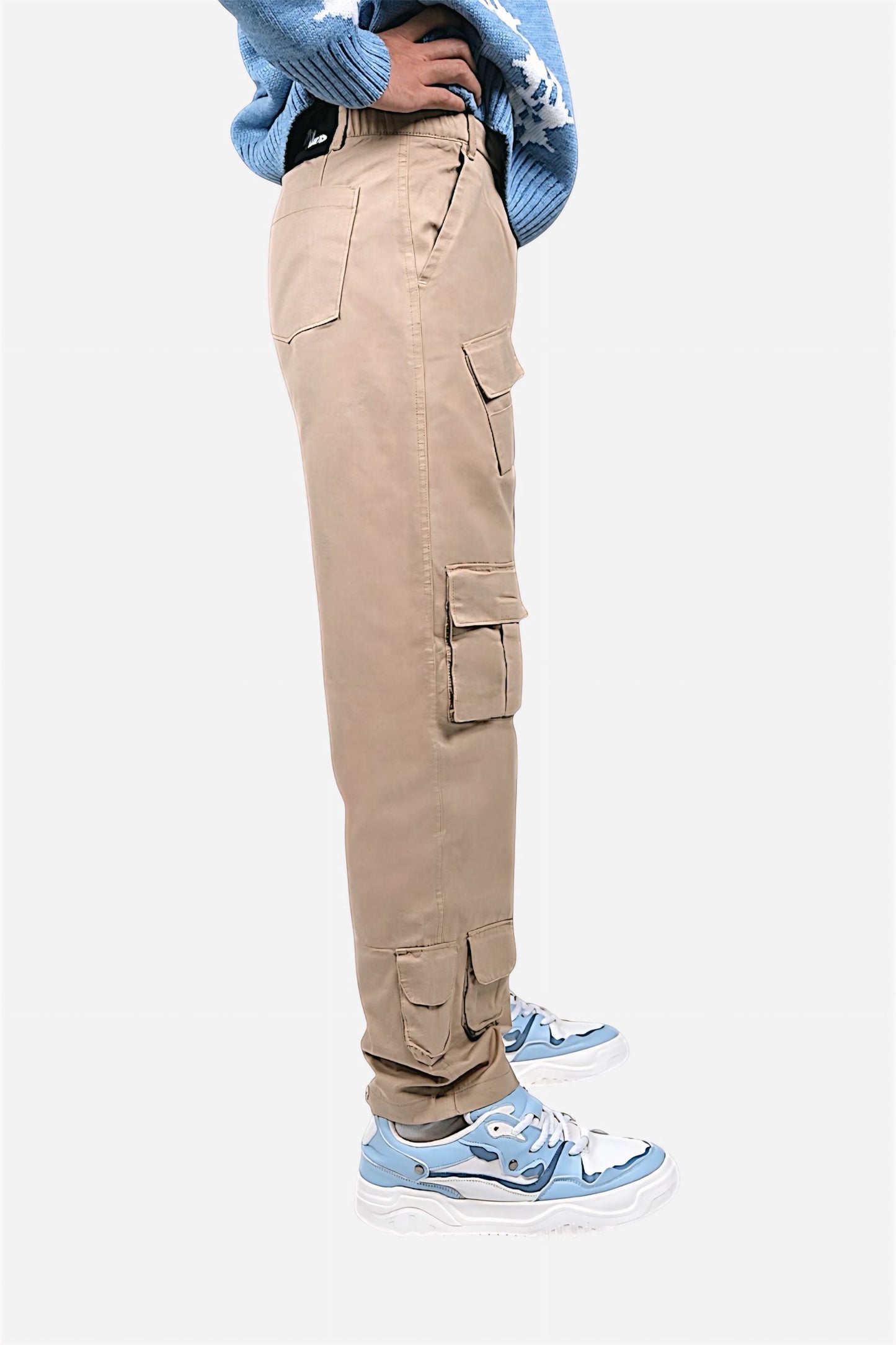 Light Beige Sand Cargo Pants