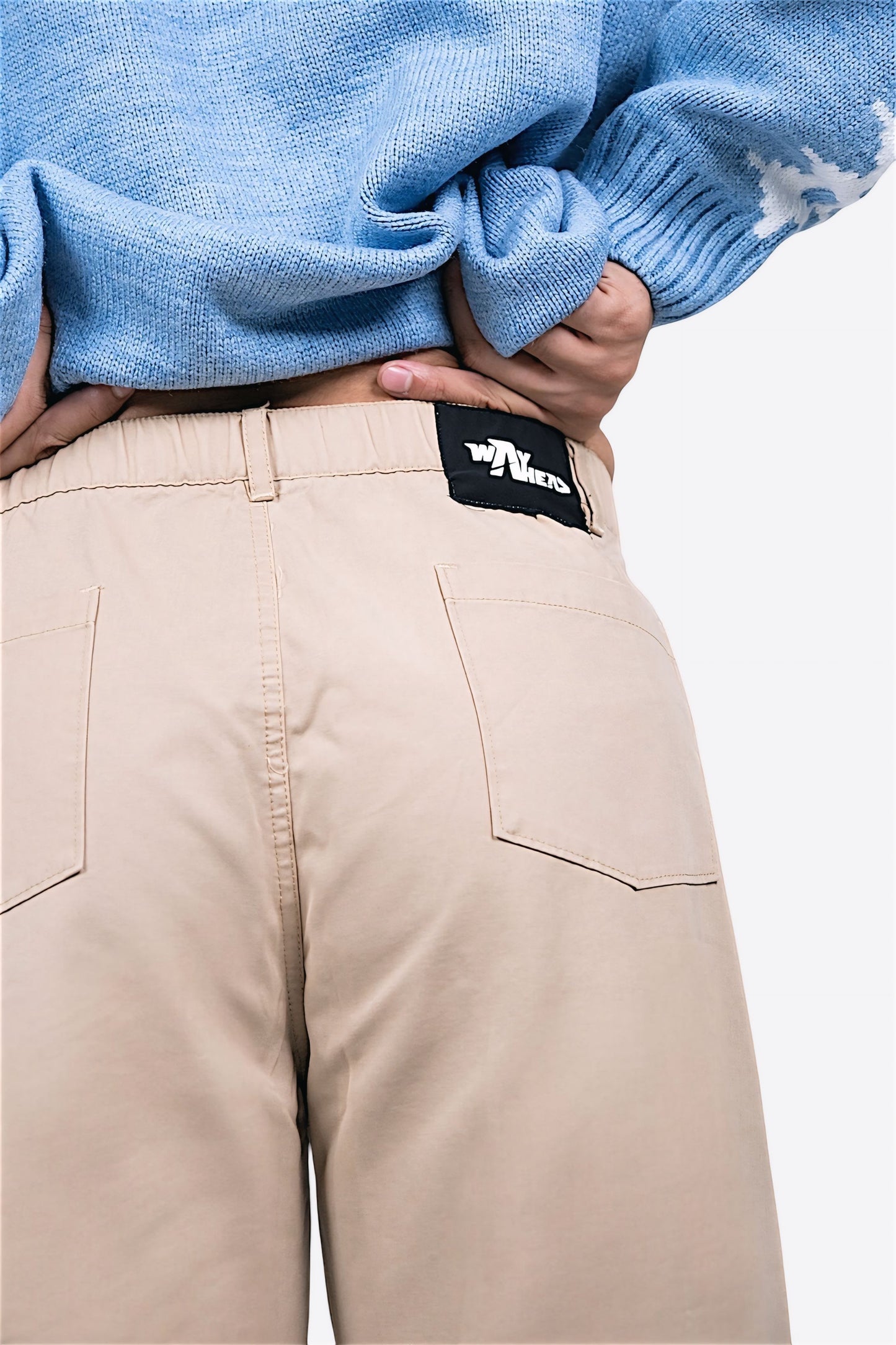 Light Beige Sand Cargo Pants