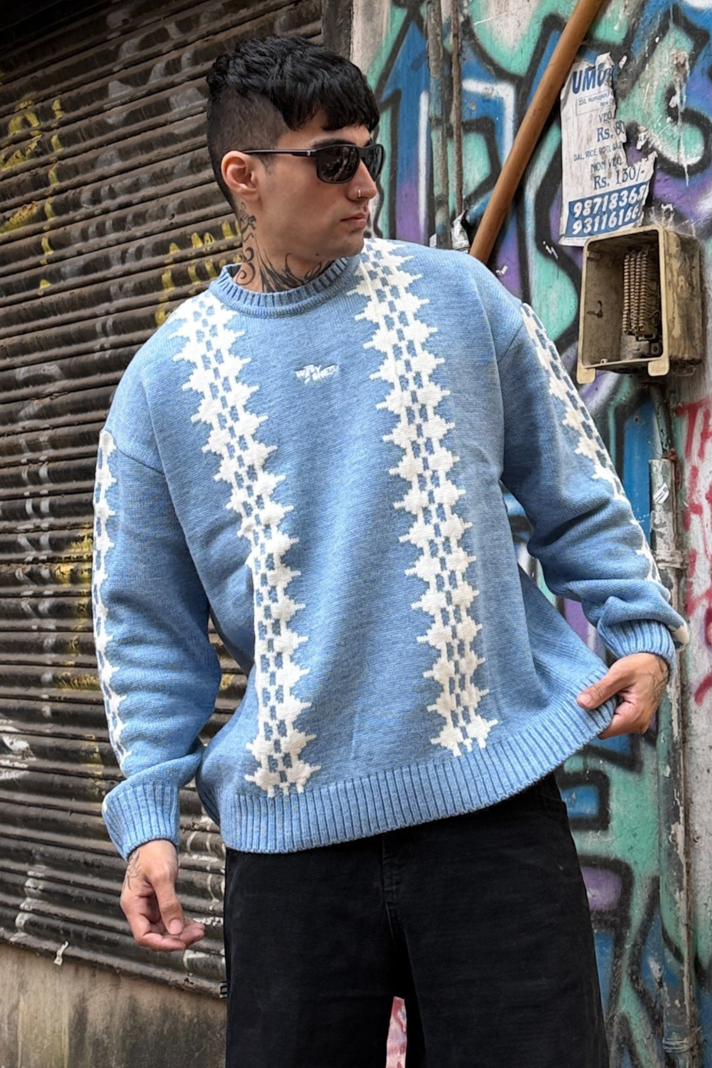 Ice Blue Sweater