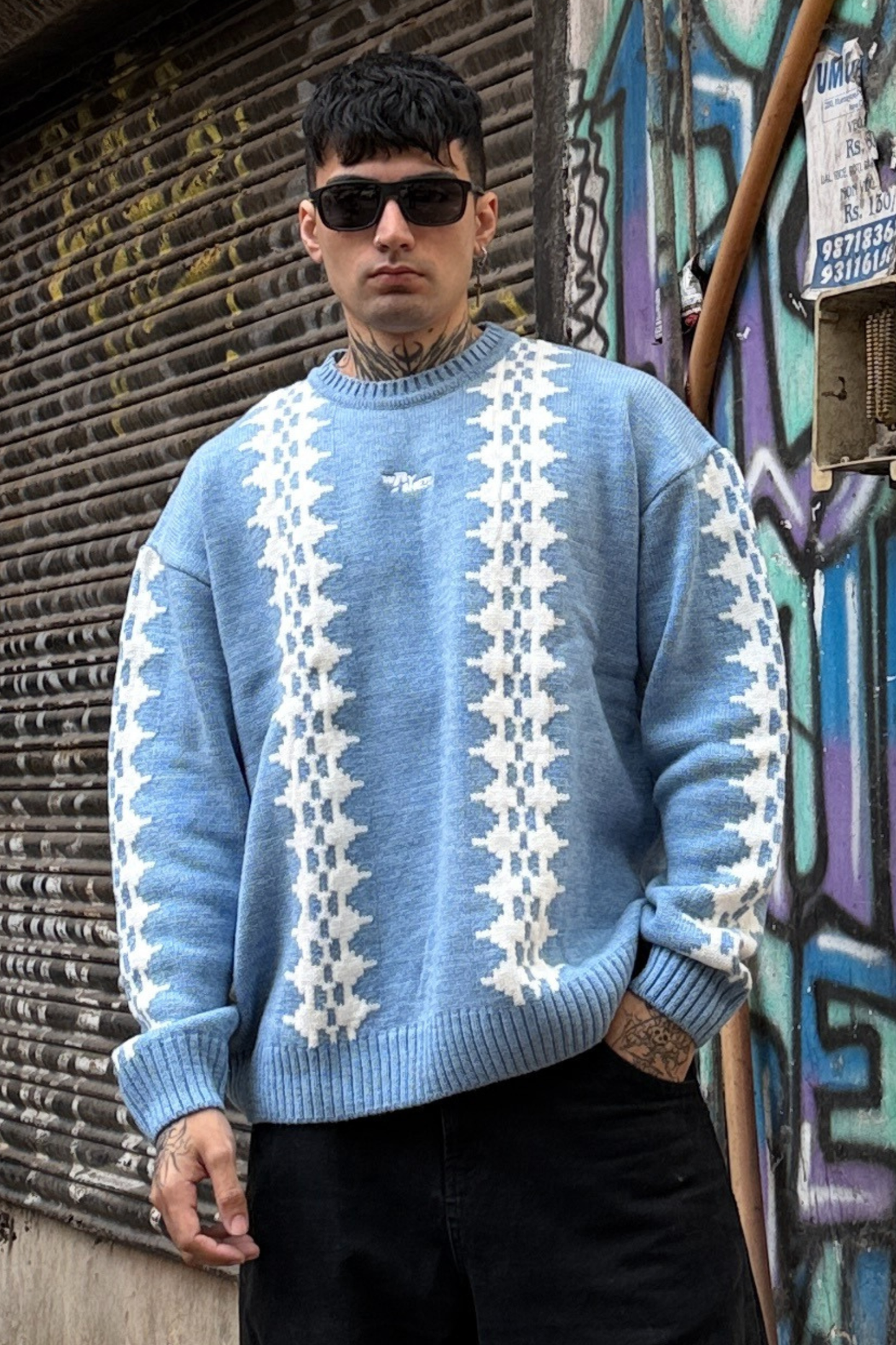 Ice Blue Sweater