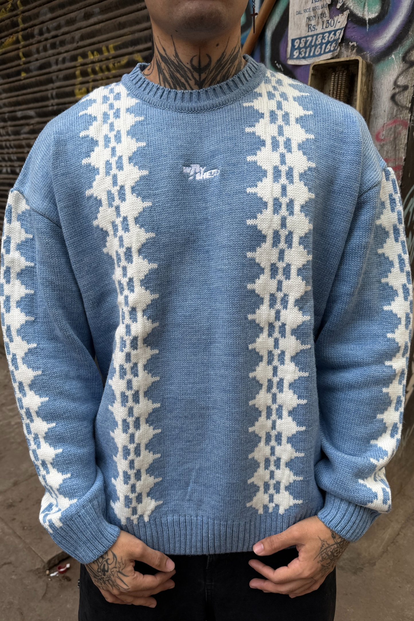 Ice Blue Sweater