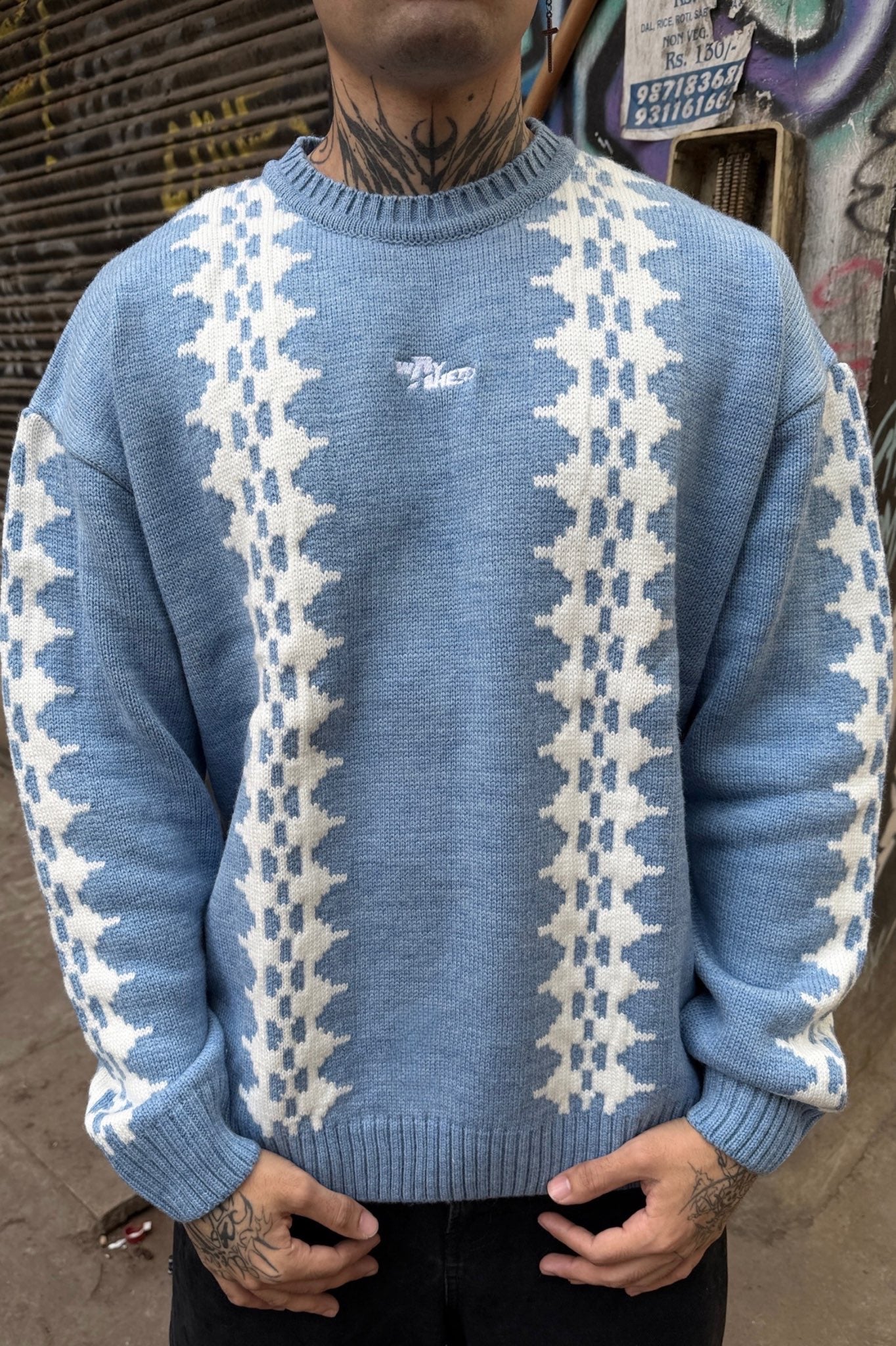 Ice Blue Sweater