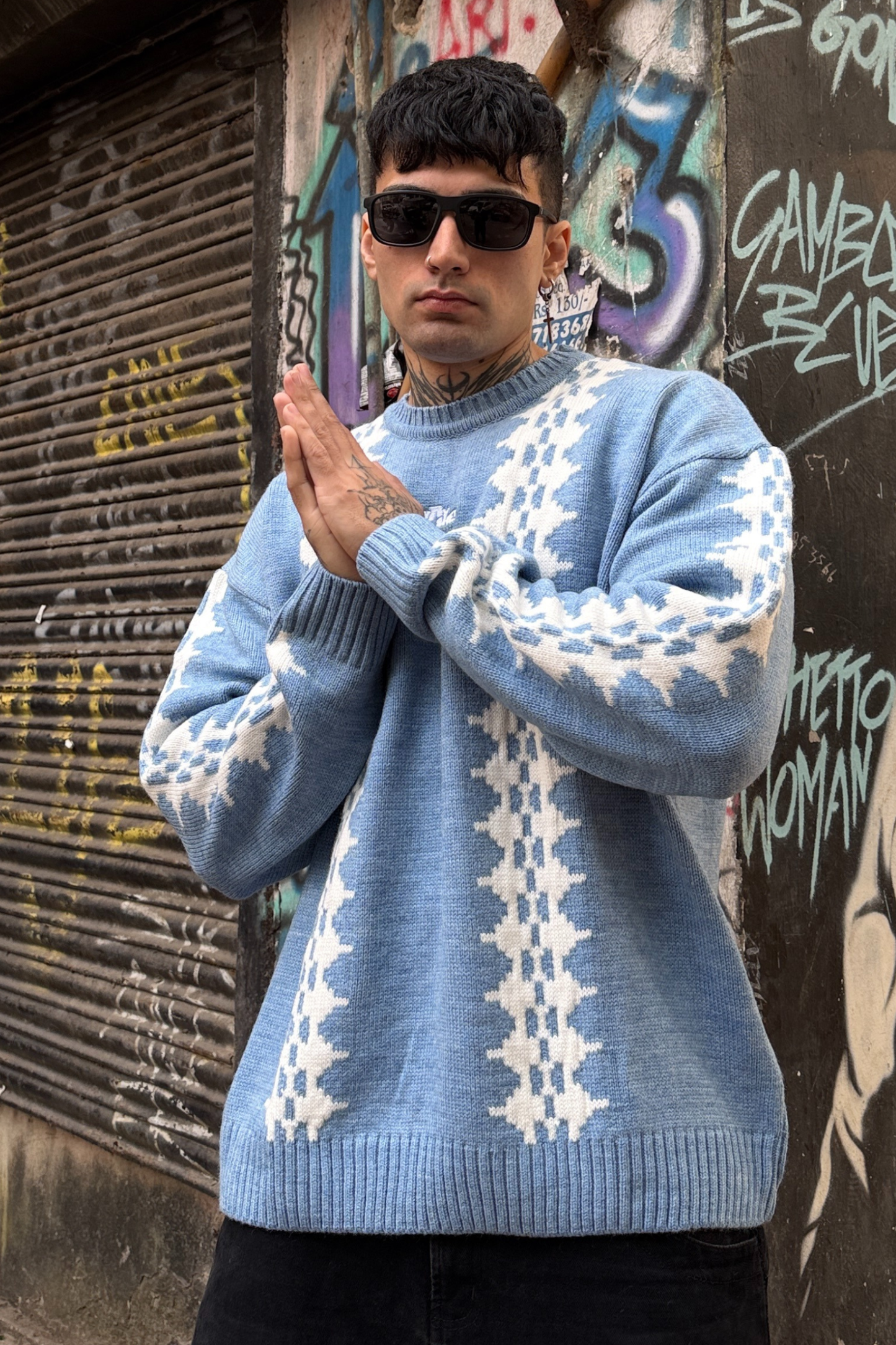 Ice Blue Sweater